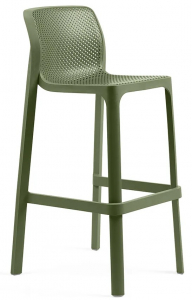 Стул пластиковый барный Nardi Net Stool стеклопластик агава Фото 1
