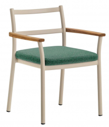 Кресло металлическое с подушкой-thumbs-Фото1