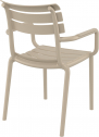Кресло пластиковое Siesta Contract Paris стеклопластик бежевый Фото 8