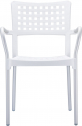 Кресло пластиковое Siesta Contract Gala алюминий, полипропилен белый Фото 7
