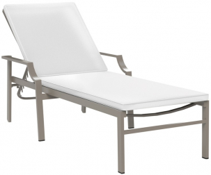 Шезлонг-лежак металлический с матрасом-thumbs-Фото1