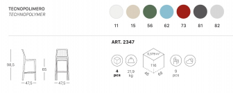 Стул полубарный пластиковый-thumbs-Фото3