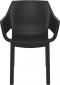 Кресло пластиковое Siesta Contract Dora стеклопластик, полипропилен черный Фото 9