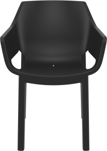 Кресло пластиковое Siesta Contract Dora стеклопластик, полипропилен черный Фото 9