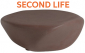 Столик пластиковый журнальный SLIDE Reborn Second Life полиэтилен мокко коричневый Фото 1