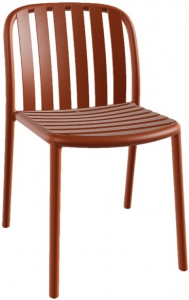 Стул пластиковый PAPATYA Galata-S стеклопластик янтарно-оранжевый Фото 1