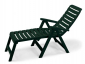 Шезлонг пластиковый SCAB GIARDINO Cleopatra with extension armchair пластик зеленый Фото 1