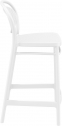 Стул пластиковый полубарный Siesta Contract Marcel Bar 65 стеклопластик белый Фото 7