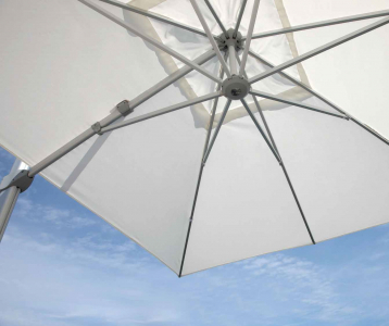 Зонт профессиональный Skyline Design Kingston алюминий, sunbrella серебристый, натуральный Фото 7
