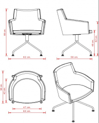 Кресло офисное с обивкой-thumbs-Фото3
