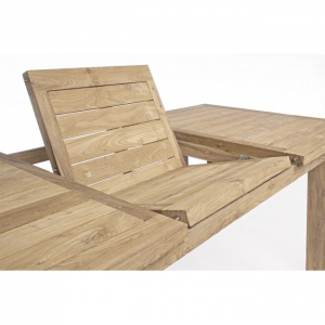 Стол деревянный раздвижной Garden Relax Bounty массив тика коричневый Фото 15