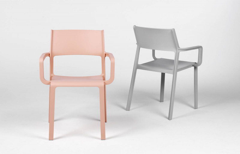 Кресло пластиковое Trill Armchair, серый