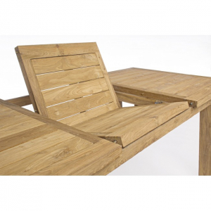 Стол деревянный раздвижной Garden Relax Bounty массив тика коричневый Фото 10