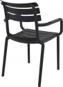 Кресло пластиковое Siesta Contract Paris стеклопластик черный Фото 6