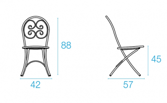 Стул металлический складной-thumbs-Фото3