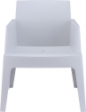 Кресло пластиковое Siesta Contract Box полипропилен серебристый Фото 10