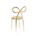 Стул пластиковый Qeeboo Ribbon Metal Finish полипропилен золотистый Фото 5