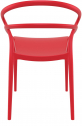 Кресло пластиковое Siesta Contract Pia стеклопластик красный Фото 6