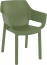 Кресло пластиковое Siesta Contract Dora стеклопластик, полипропилен оливковый Фото 4
