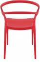 Кресло пластиковое Siesta Contract Mila стеклопластик красный Фото 8