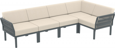 Подушка угловая для спинки дивана Siesta Contract Portofino Lounge полиэстер бежевый Фото 5