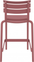 Стул пластиковый полубарный Siesta Contract Helen Bar 65 стеклопластик марсала Фото 6