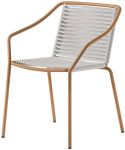 Кресло металлическое плетеное Philía