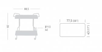 Cтол ламинированный сервировочный-thumbs-Фото3