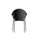 Кресло пластиковое Vondom Vases Basic сталь, полипропилен, стекловолокно черный Фото 4