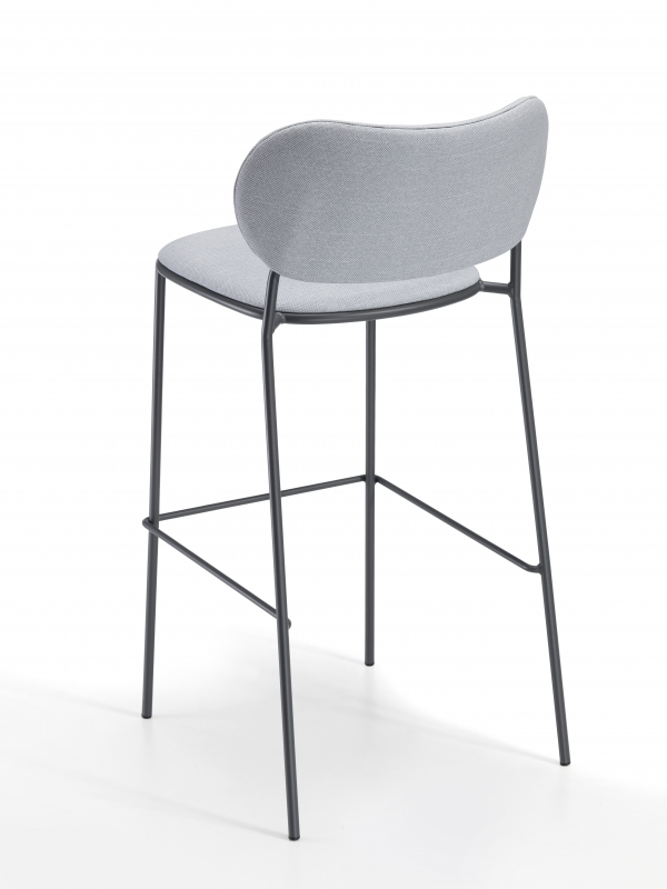 Стул барный с обивкой Nuta Light Stool 77