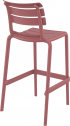 Стул пластиковый барный Siesta Contract Helen Bar 75 стеклопластик марсала Фото 7