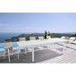 Кресло металлическое текстиленовое Garden Relax Kubik алюминий, текстилен белый Фото 5