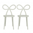 Комплект пластиковых стульев Qeeboo Ribbon Set 2 полипропилен белый Фото 6