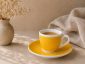 Кофейная пара для эспрессо Ancap Verona Millecolori фарфор желтый, деколь чашка, ручка, блюдце Фото 12