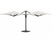 Зонт профессиональный двухкупольный 3.5х7.5 м Scolaro Galaxia Dual T Carbon алюминий, акрил антрацит, слоновая кость Фото 5