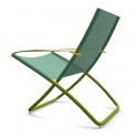 Кресло-шезлонг металлическое EMU Snooze сталь, emu-tex зеленый, мятный Фото 8