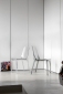 Комплект прозрачных стульев с подушками Scab Design Vanity Set 2 поликарбонат, полиэстер прозрачный, светло-серый Фото 9