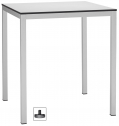 Стол ламинированный обеденный Scab Design Mirto сталь, компакт-ламинат HPL белый Фото 1