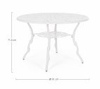Стол металлический обеденный Garden Relax Victoria алюминий белый Фото 2