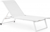 Шезлонг-лежак текстиленовый Garden Relax Taylor алюминий, текстилен белый Фото 1