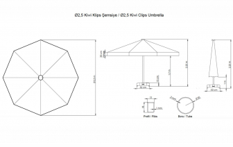 Зонт пляжный профессиональный Ø2.5 м-thumbs-Фото3