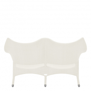 Диван двухместный плетеный JANUS et Cie Amari алюминий, искусственный ротанг известняковый Фото 3
