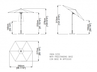 Зонт профессиональный Ø2.5 м с фигурным воланом-thumbs-Фото3