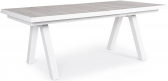 Стол керамический обеденный раздвижной Garden Relax Krion алюминий, керамика белый, серый Фото 1