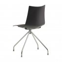 Стул пластиковый вращающийся Scab Design Zebra Technopolymer сталь, технополимер хром, антрацит Фото 4