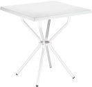 Стол пластиковый Siesta Contract Sortie алюминий, полипропилен белый Фото 1