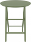 Стол пластиковый складной Siesta Contract Helen Folding Table Ø60 пластик оливковый Фото 6