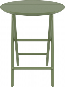 Стол пластиковый складной Siesta Contract Helen Folding Table Ø60 пластик оливковый Фото 6