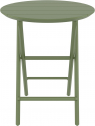 Стол пластиковый складной Siesta Contract Helen Folding Table Ø60 пластик оливковый Фото 6