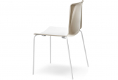Стул пластиковый PEDRALI Tweet металл, стеклопластик белый, бежевый, белый Фото 4